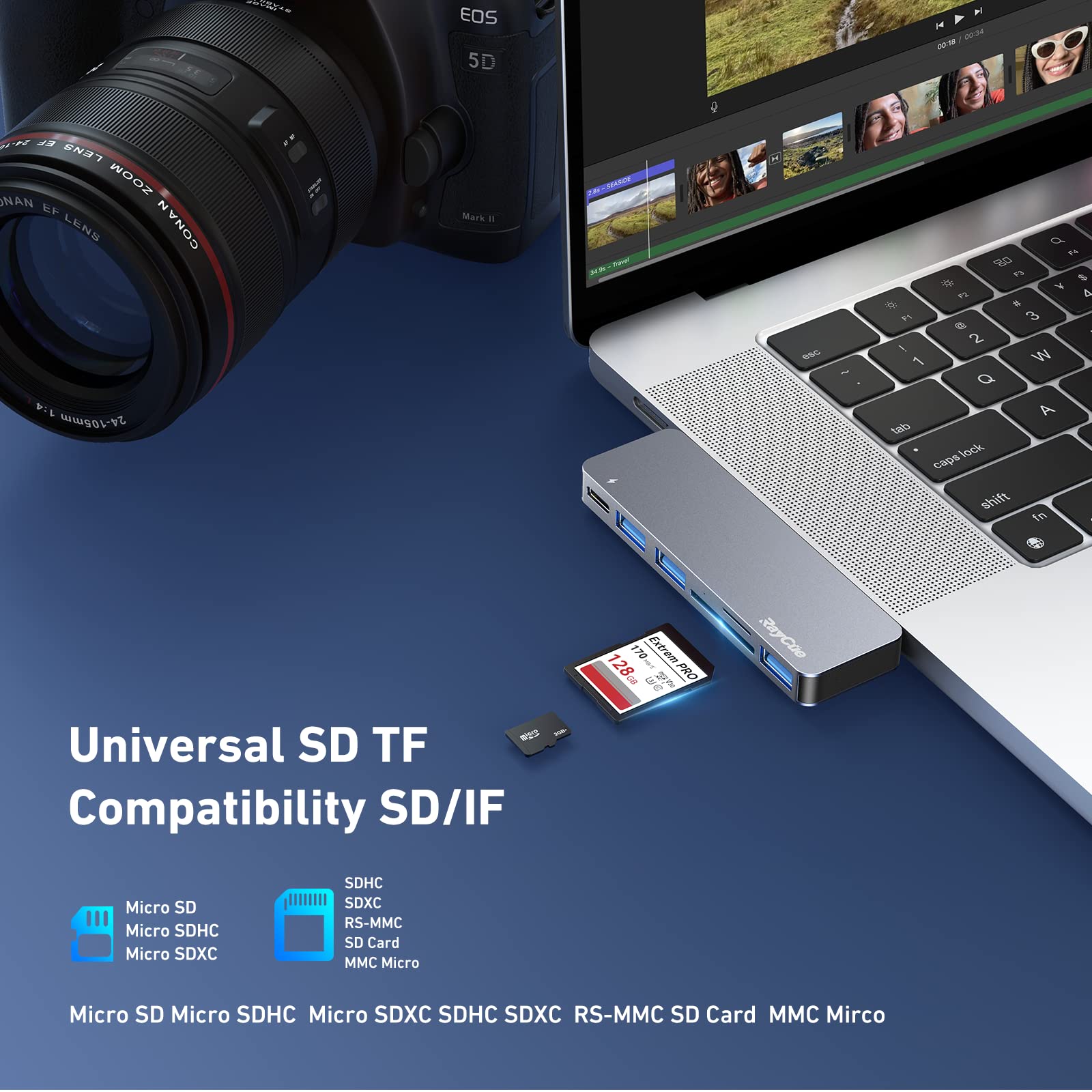 Amazon | Macbook/Air 6-IN-2 USB-C M2 Macbook Pro USB Type (サイズ